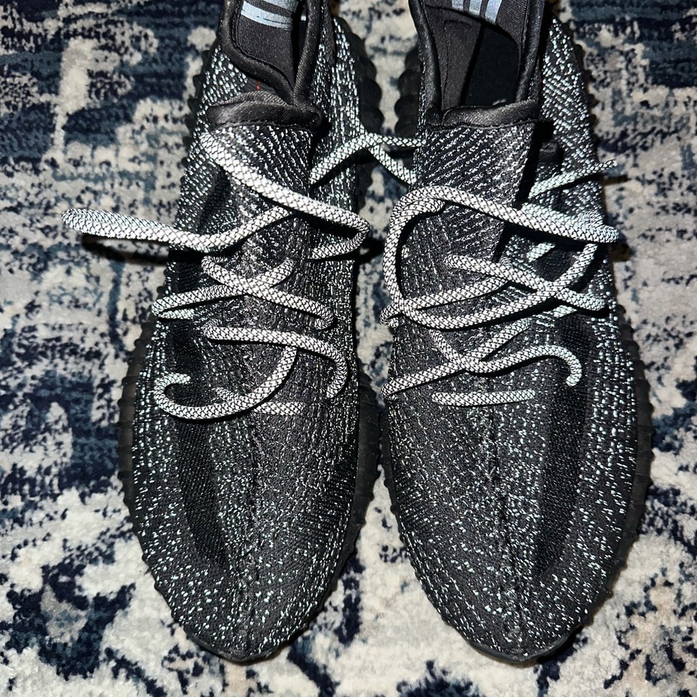 Black Yeezys. Size 12.5